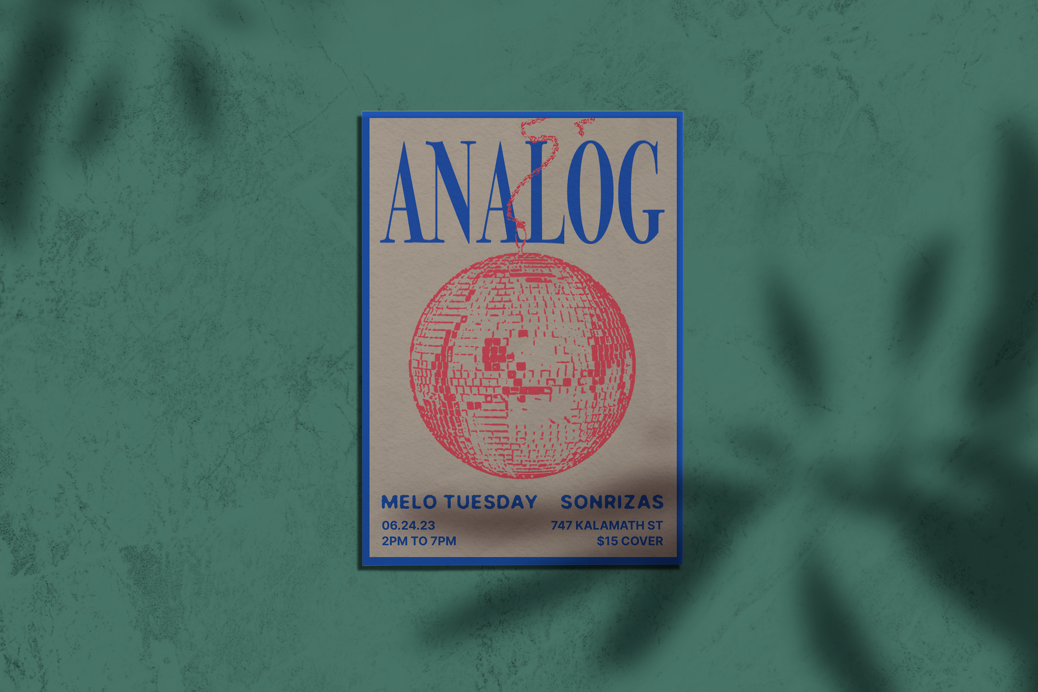 Graphic design — Analog poster mockup